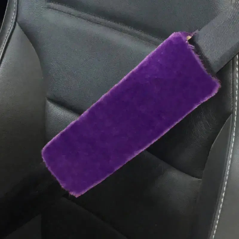 Plush Car Seatbelt Shoulder Pads – 2 Pack, Soft Comfort Accessories