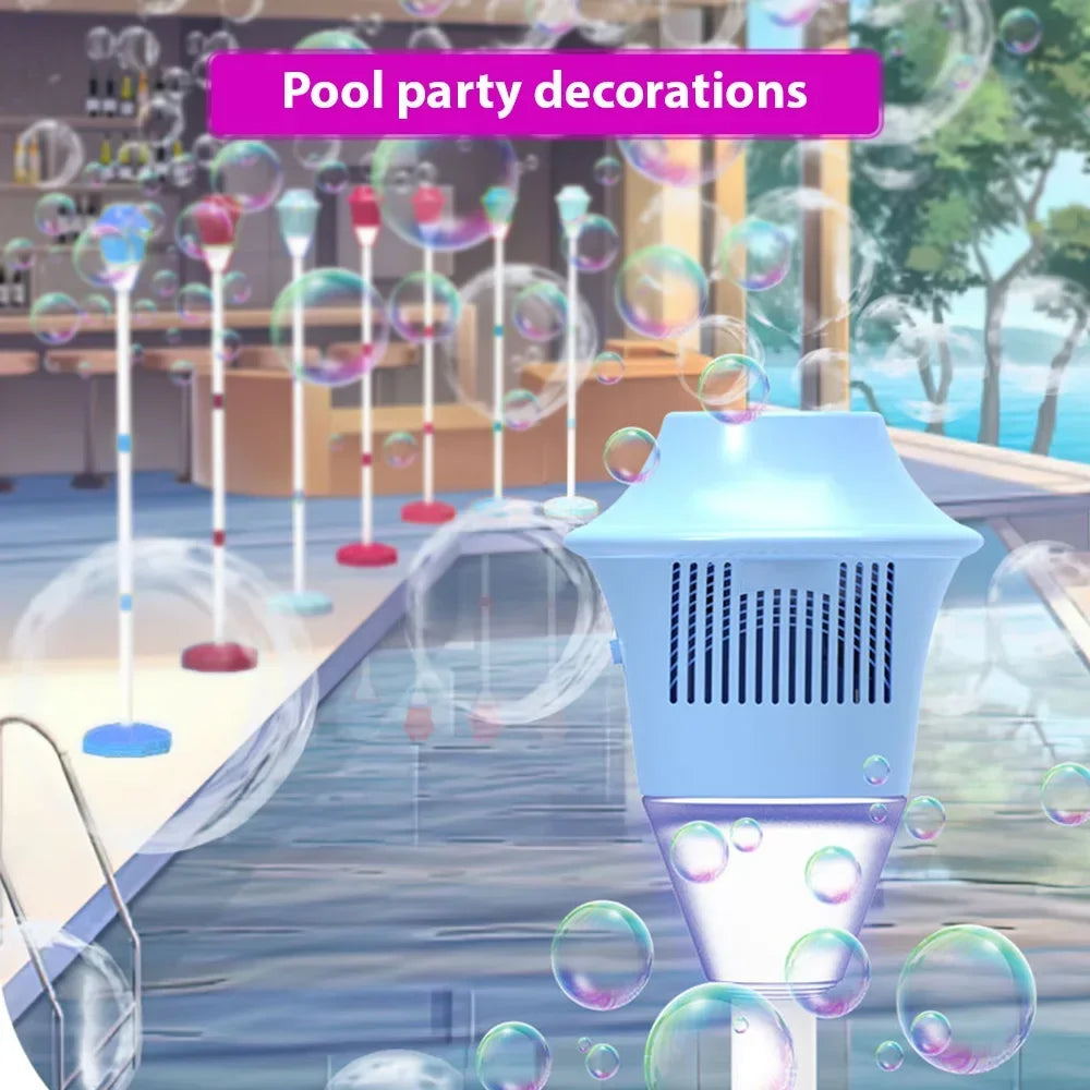 Stand Bubble Machine with Lights & Music for Outdoor Events