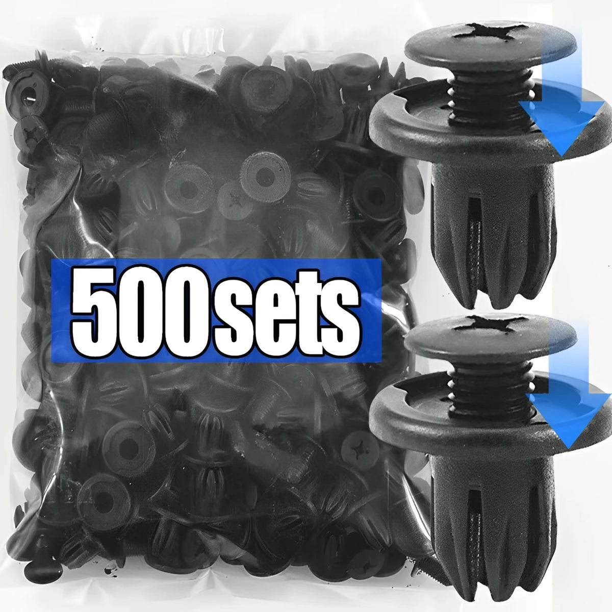 8mm Plastic Push Pin Rivets for Auto Fender and Bumper Repair