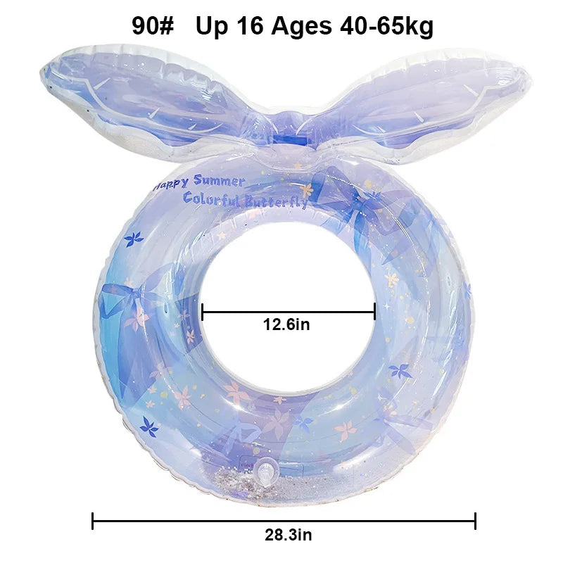 Mermaid-Inspired Inflatable Pool Float