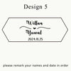 Design 5 featuring the names Willan and Yuwal and the date 2024.11.25