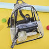 Clear Transparent Backpack for Women – Durable PVC Travel & School Bag