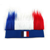 Bandeau Perruque en Fausse Fourrure avec Drapeau National