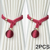 Adjustable French Ball Curtain Tiebacks (Set of 2)