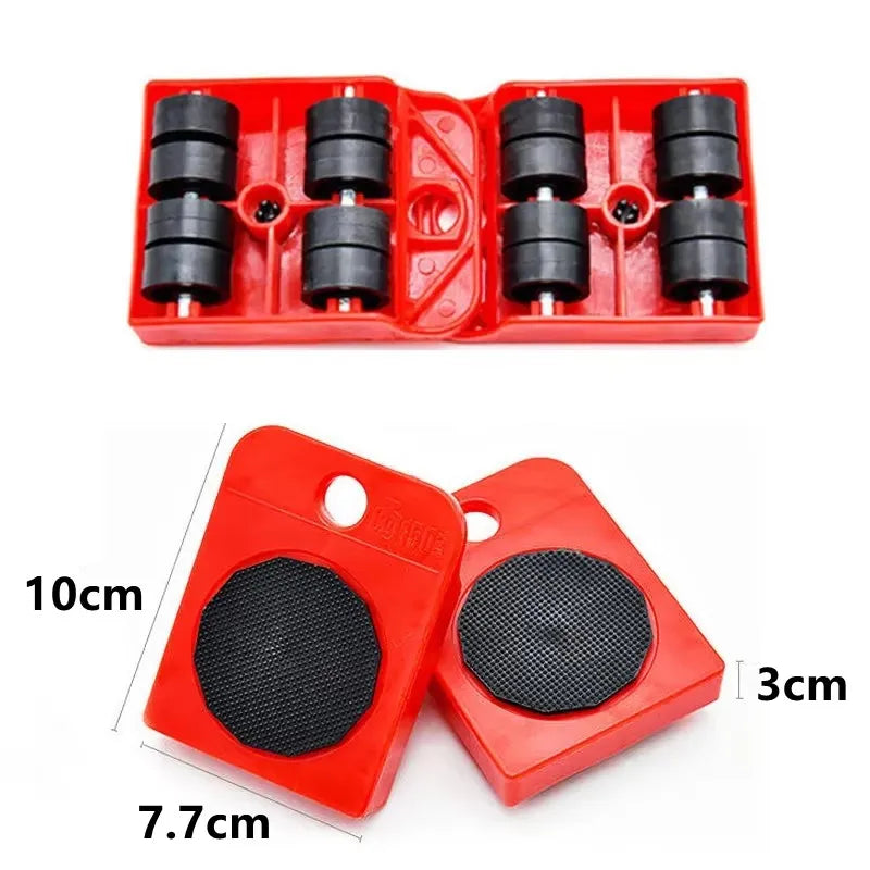 Heavy Furniture Moving Wheel Set with 360° Swivel Casters