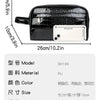 Vintage Leather Men's Clutch Bag with Detachable Waist Strap
