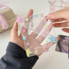 Transparent Acrylic Photocard Holder with Star Pendant Keychain