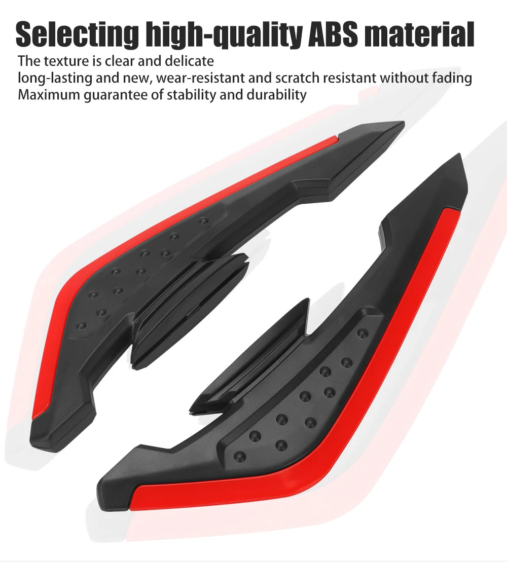 Motorcycle Front Side Spoiler Winglets with LED Light