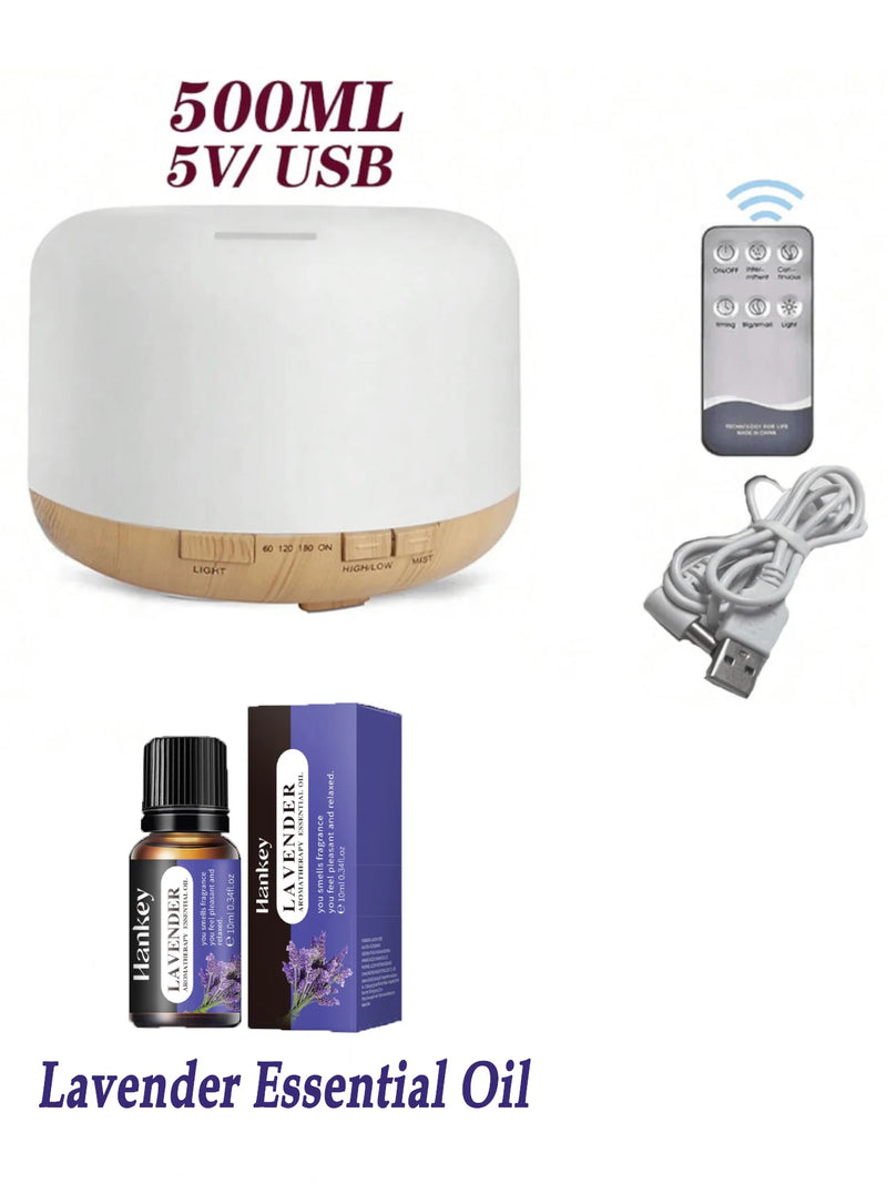 500ml Ultrasonic Essential Oil Diffuser with Remote Control