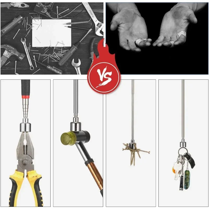 Telescopic Magnetic Pickup Tool with Extendable Handle
