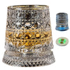 Luminous LED Whiskey Glass with Rotating Display