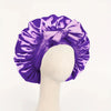 Adjustable Satin Sleep Bonnet with Tie Band