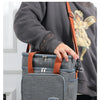 Insulated Double-Decker Lunch Bag with Leakproof Lining