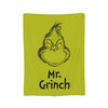 Grinch-Themed Coral Fleece Throw Blanket