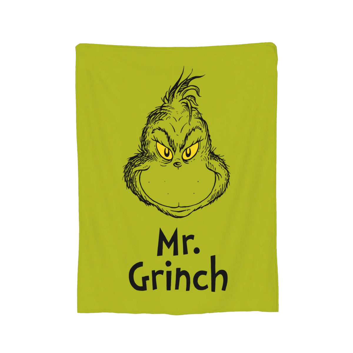 Grinch-Themed Coral Fleece Throw Blanket