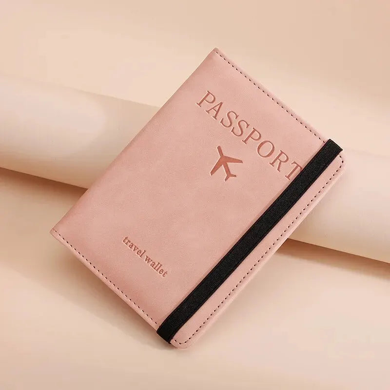 RFID-Blocking Travel Passport Wallet with Multiple Card Slots