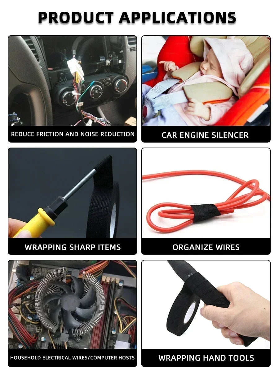Heat-Resistant Fabric Wiring Harness Tape for Automotive Use