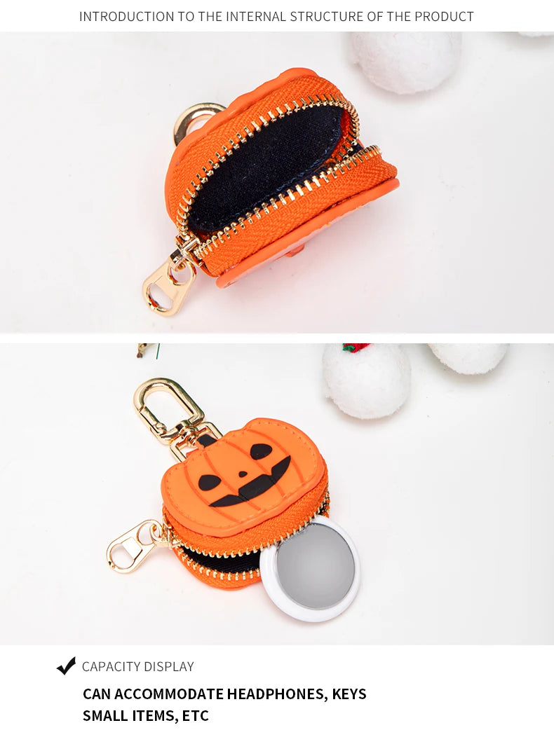 Cute Pumpkin Coin Purse with Keychain