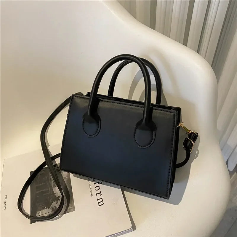 Minimalist Square PU Leather Crossbody Bag