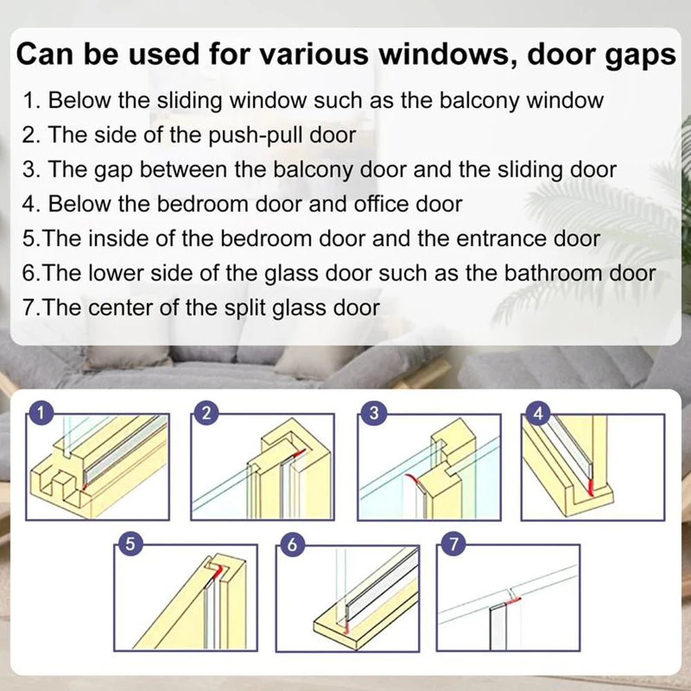 Self-Adhesive Door and Window Seal Strip