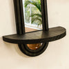 Arched Wall Shelf with Mirror — Modern Geometric Design