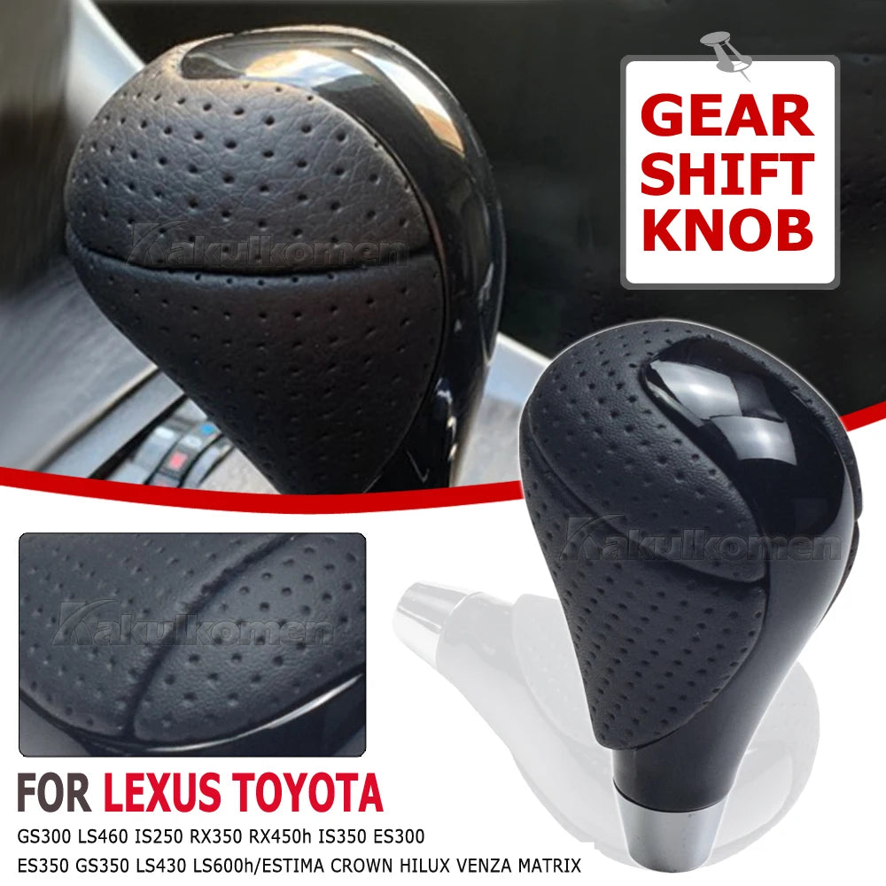 Premium Leather & ABS Automatic Gear Shift Knob