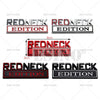 Redneck Edition 3D Chrome Emblem Decal