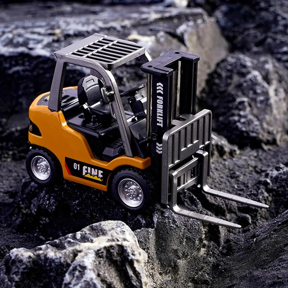 1:64 Scale Remote Control Forklift with Bluetooth and Realistic Lifting