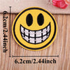 Funny Yellow Expression Embroidered Iron-On Patch
