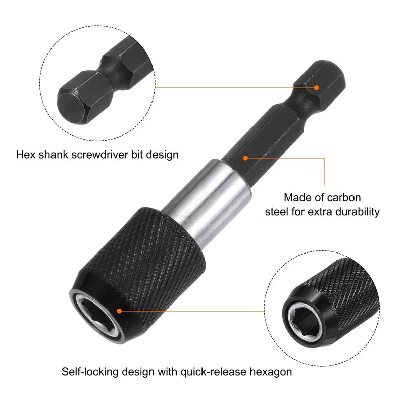 Quick-Release Magnetic Screwdriver Bit Holder