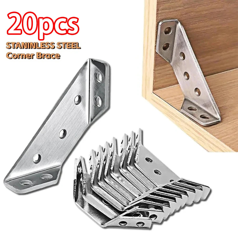 Stainless Steel Corner Brackets for Furniture Reinforcement