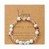 Zodiac Kristall-Armband mit Perlen