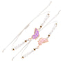 Butterfly Charm Friendship Bracelets (Set of 2)