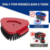 Red spin mop replacement scrub brush head for RinseClean 2 Tank, compatible with the tank.