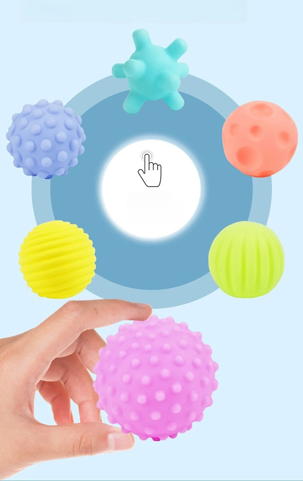 Textured Sensory Ball Set for Babies and Toddlers