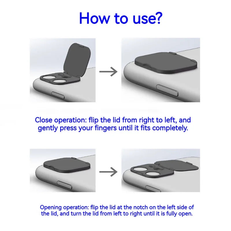 Privacy Camera Lens Cover for iPhone 11–16 Series