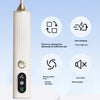 A white wireless electric diamond art pen with a gold tip is shown next to feature icons detailing fast charging, strong suct