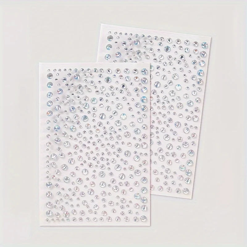 Multifarbene Strass-Gesichtschmuck