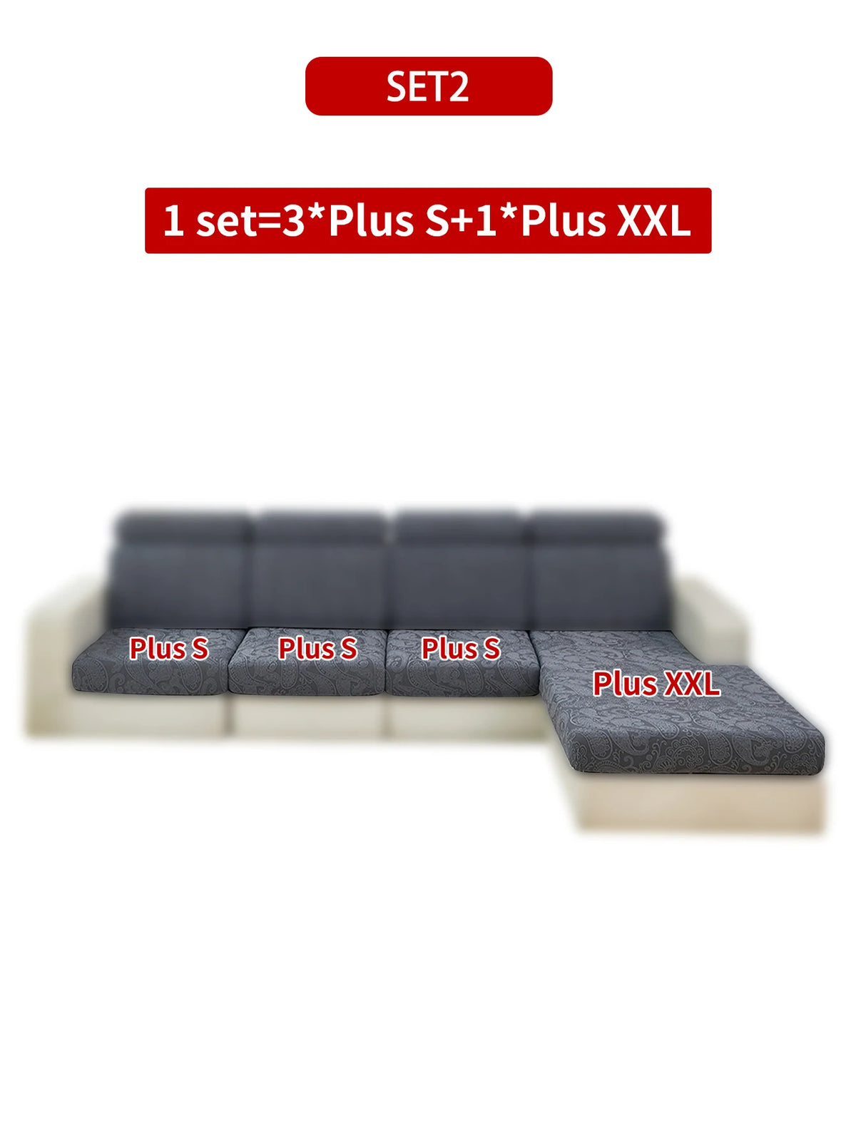Jacquard Sofa Cushion Cover – Pet-Friendly & All-Season Protection