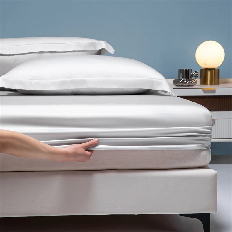 100% Bamboo Bed Sheet Set with Deep Pocket Fitted Sheet
