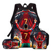 Soccer Star Backpack Set for Kids with Lunch Bag & Pencil Case