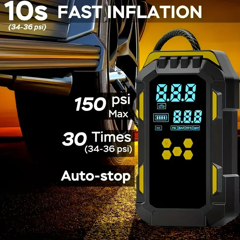 Portable Car Jump Starter & Tire Inflator Combo