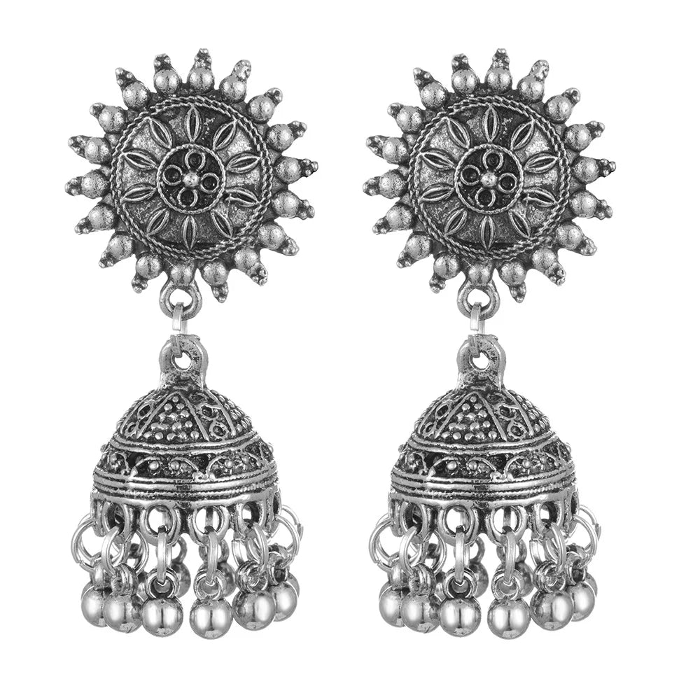 Vintage Geometric Drop Earrings