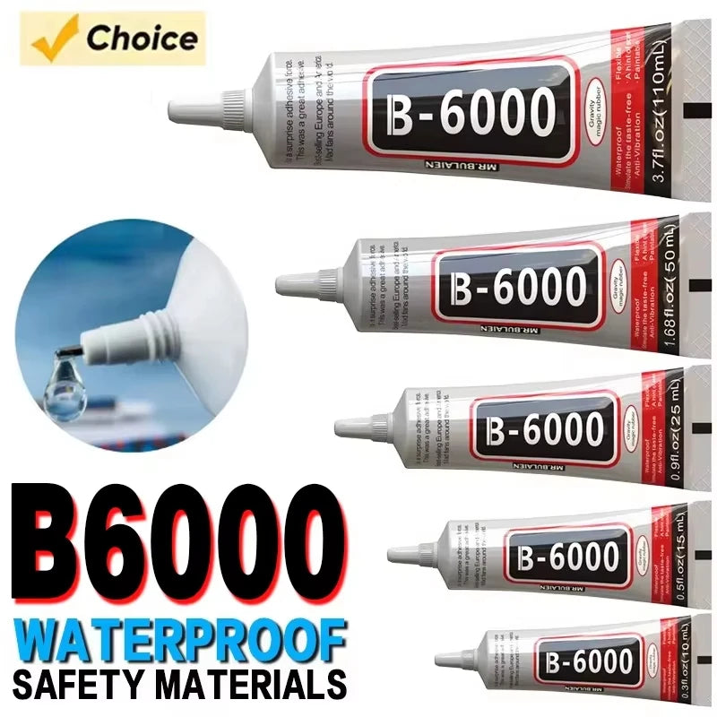 B6000 Multi-Purpose Clear Adhesive with Precision Applicator