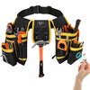 Adjustable Tool Belt with Detachable Pockets for Work and DIY