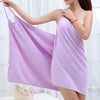 Soft Quick-Dry Wearable Towel Wrap with Adjustable Straps