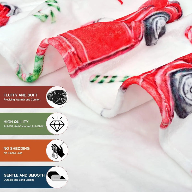 American Flag Print Throw Blanket