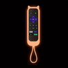 A glow-in-the-dark silicone cat ear remote control cover with a cord.