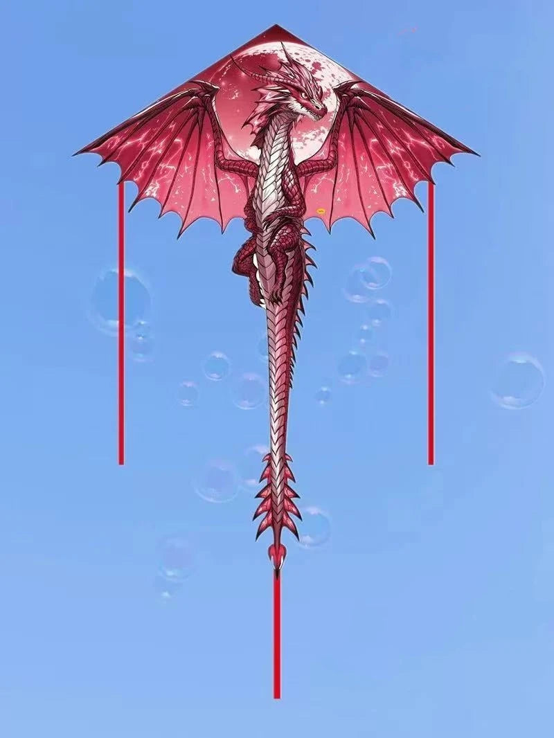 Vibrant 140cm Dragon Kite for Adults with 100m Line