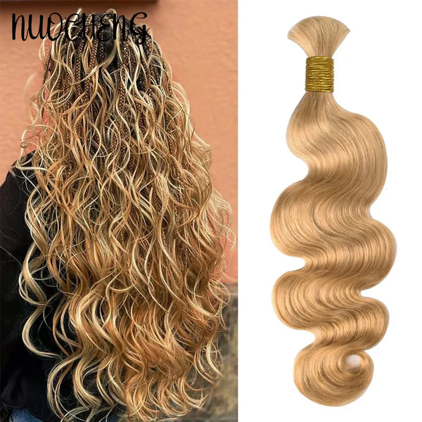 Blonde Body Wave Human Braiding Hair
